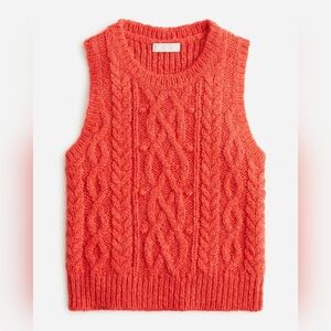 J.Crew Cropped Cable Knit Sweater Shell 3X NWT